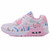 White pink pattern leather air sole sport shoe sneaker 05