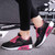 Black pattern print air sole sport shoe sneaker 02