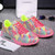 Pink pattern print air sole sport shoe sneaker 05