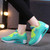 Green pattern print air sole sport shoe sneaker 04