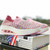 Pink weave check slip on rocker bottom shoe sneaker 10