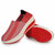 Red weave check slip on rocker bottom shoe sneaker 1654 13