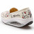 Beige pattern canvas slip on rocker bottom shoe sneaker 08