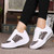 White pattern leather rocker bottom shoe sneaker 03