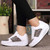 White pattern leather rocker bottom shoe sneaker 04