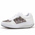 White pattern leather rocker bottom shoe sneaker 07