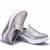 Grey leather slip on rocker bottom shoe sneaker 1758 15