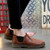 Brown retro leather casual slip on dress shoe 02