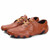 Brown classic casual leather lace up shoe 06