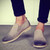 Grey retro leather slip on dress shoe 03