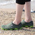 Green color hollow out slip on shoe sandal 08