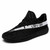 Black flyknit pattern label sport shoe sneaker 01