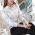 White floral pattern long sleeve button shirt 17