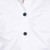 White pleated V neck mid sleeve button cotton shirt 08