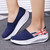 Navy flag print slip on rocker bottom shoe sneaker 02