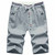 Grey short casual label print stretch waist 09