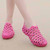 Pink plain hollow out slip on shoe sandal 1796 02