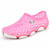 Pink color hollow out slip on shoe sandal 01