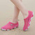 Pink color hollow out slip on shoe sandal 02