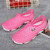 Pink color hollow out slip on shoe sandal 08