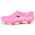 Pink color hollow out slip on shoe sandal 12