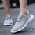 Grey stripe detail flyknit shoe sneaker 02