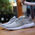 Grey stripe detail flyknit shoe sneaker 10