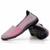 Pink check weave low cut slip on shoe sneaker 18