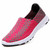 Pink check weave casual slip on shoe sneaker 16