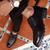 Black brogue crocodile derby lace up dress shoe 05