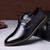 Black rivet decorated derby dress shoe 09