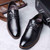 Black rivet decorated derby dress shoe 08