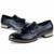 Black tassel decorated retro slip on dress shoe 11