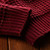 Red check round neck long sleeve sweater 23