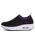 Black flyknit slip on rocker bottom shoe sneaker 12