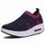 Navy flyknit slip on rocker bottom shoe sneaker 1820 01