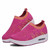 Rose pink flyknit slip on rocker bottom shoe sneaker 10