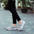 Grey plain slip on rocker bottom shoe sneaker 03