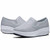 Grey plain slip on rocker bottom shoe sneaker 10