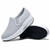 Grey plain slip on rocker bottom shoe sneaker 11