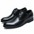 Black simple plain derby dress shoe 15