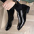 Men's black simple plain derby dress shoe 04