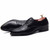 Black check patent leather derby dress shoe 17