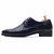 Navy check patent leather derby dress shoe 18