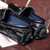 Black check buckle leather slip on shoe loafer 17