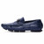 Blue check buckle leather slip on shoe loafer 18