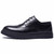 Black retro brogue leather derby dress shoe 14