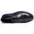Black retro brogue leather derby dress shoe 16