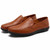 Red brown crumple leather slip on shoe loafer 07