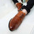 Brown retro brogue leather derby dress shoe 03